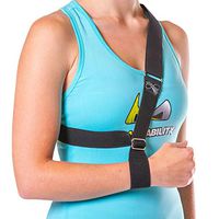 The Shoulder Sling - Patented Arm Support Strap and Waterproof Clavicle Immobilizer Brace for Broken Collarbone, Torn Rotator Cuff, Dislocation or AC Separation by BraceAbility (Universal)