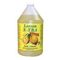 Lemon X-tra concentrated deodorizer and odor eliminator with pleasant lemon scent.-1 gallon (128 oz.)