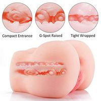 Male Mâsterbrators Toy Realistic Butt,Full Size Six Dolls for Men Lifelike Silicone with 2 Entries Artificial Cup Sëxy Underwear Toys for Men 3D Textured Full Size Body Torso Pocket Portable PPPDDD