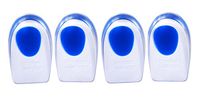 Kkika 4pcs Foot Care Tools Silicone Insoles Cushion Pads Heel Elastic Care Half Yard Shoe Insole Pad with Cloth Anti-Fatigue Valgus (Blue,Size L for US 10-12)