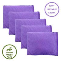 My Heating Pad- Set of 5 Microwavable Heating Pads for Pain Relief | Moist Heat Pad for Cramps, Muscles, Joints, Back, Neck and Shoulders | Microwave Hot Pack - Value Pack| (Purple Lavender)