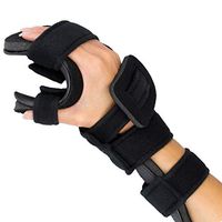 Stroke Hand Splint- Soft Resting Hand Splint for Flexion Contractures, Comfortably Stretch and Rest Hands for Long Term Ease with Functional Hand Splint, an American Heritage Industries(Right, Medium)