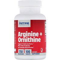 Jarrow Formulas, Arginine + Ornithine, 750 mg, 100 Tablets