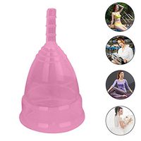 DXJJ Soft Menstrual Cup Reusable Period for up to 12 Hours Silicone Women's Menstrual Cup,Pink,S