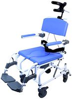 Healthline Medical Products MPU190 Tilt Shower Commode Chair, Blue