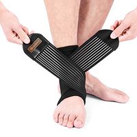 CAMBIVO Ankle Sleeve, Breathable Ankle Support for Ankle Sprain, Ideal for Injury Recovery, Joint Pain, Plantar Fasciitis, Eases Swelling, Heel Spurs, Achilles Tendon, 2 Pack (Small)