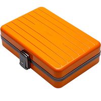 YX Xuan Yuan Cigar Box - Cigar Humidors Portable Cedar Wood Inner Aluminum High Seals Don't Shake The Luggage Cigar Box (Color : Orange)