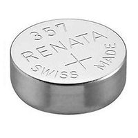 Renata Single Watch Battery Swiss Made 357 or SR44SW or AG13 1.55V (1 Battery, 357 or SR 44 SW)