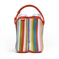 Built Bottle Buddy Two Bottle Tote, in Baby Pink Stripe