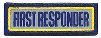FIRST RESPONDER - 3 x 1" Reflective, Patch Tabs 1st Respendor, Emblem Emergency Medical Service Services Ambulance Fire Rescue EMT E.M.S. Paramedic - Sold by UNIFORM WORLD