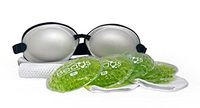 Tranquileyes XL Warm Compress with Microwavable Beads for Severe Dry Eye Relief (Pearl)
