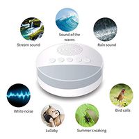Lucky star ZLY White Noise Machine for Sleep, Sleep Therapy Sounder, 3-Color Breathing Light, 10 Natural Sounds, Suitable for Home, Office, Baby