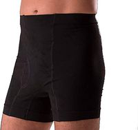 Corsinel Regular Male Boxer Low by Tytex Medium Support Ostomy and Hernia (Black, Medium)
