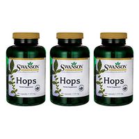 Swanson Hops Sleep Mood Calm Brain Cognitive Health Support Herbal Supplement 310 mg per Capsule (620 mg per 2-Capsule Serving) 180 Capsules (Caps) (3 Pack)