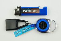 Bundle 2 Items - Lighter Leash Premium Clip and Patriot Lighter with Opener