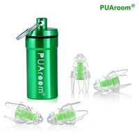 PUAroom SwimmingPro Ear Plugs Swimming Reusable Silicone Hearing Protection for Ear Plugs Swimming (Green-New)