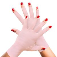 Womens Arthritis Compression Gloves - Therapeutic Hand & Finger Support for Arthritic Pain Symptoms, Raynauds Disease, Joint Pain, Rheumatoid & Osteoarthritis. 1 Pair Ladies Pink Fingerless Glove (S)