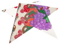 Cut Cello Small Triangles Cellophane for Making Henna Cones - Colorful Fruit