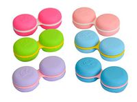 Sports Vision's 3 Pieces New Macaroon Purple Contact Lens Storage/Soaking Case CE Marked & FDA Approved