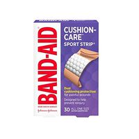 BAND-AID Bandages Cushion-Care Sport Strip 30 ea (Pack of 3)