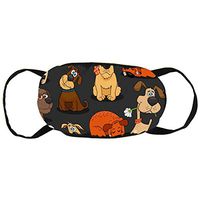 NiYoung Dust Mouth Covers, Earloop Half Face Cover for Women Men, Travel Cycling Hip Hop Mouth-Muffle with Adjustable Elastic Band - Cute Bulldog Corgi and Pet Dogs