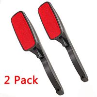 2 Magic Lint Brushes, Pet Lint Roller, Powerful Lint Brush, Fabric and Clothes Cleaner Pet Hairdust Remover with Pop-Up Multi-Directional Swivel Head