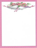 Bridal Shower Wedding Bells Stationery Printer Paper 51 Sheets