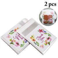 Coxeer 200PCS Cello Bag Self Adhesive Treat Bag Cellophane Bag for Cookies Candy