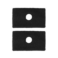 2pcs Adult Travel Morning Sickness Wrist Bands Anti Nausea Motion Sickness Car Boat Plane Wristband Wrist Support Wristbands for Events (Color : Black)