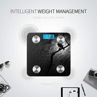 Black and Terrible Crow Body Scale Bodyfat Scale Digital Body Scale Tracks 8 Key Compositions Analyzer Sync with Fitness Apps 400 Lbs