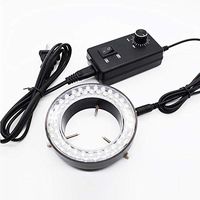 Bluelliant 60 LED Ring Light Source Illuminator Lamp for Stereo Microscope Industrial Camera Jewelry Micro-Inlaid Video Microscope 5500K Adjustable US Plug