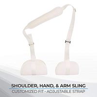 Rolyan C.V.A. Sling for Shoulder, Hand, Arm, Arm Sling Shoulder Immobilizer for Men & Women, Padded Shoulder Abduction with Strap, Washable Medical Sling for Dislocated Shoulder or Broken Arm