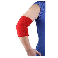 Kylin Express Sports Protective Elastic Elbow Pad Support Sleeve Brace - Red