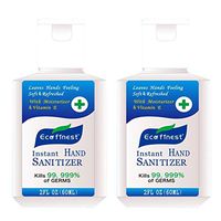 MNLOS Refreshing Hand Sanitizer Gel, Washless Hand Soap Gel, Capacity Household Cleaning Gentle Hydrating Hand Sanitizer Soothing Gel,Non-irritating,Pump Bottle 2pc/60ml/bu