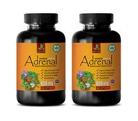 Energy Supplements Without Caffeine - Adrenal Gland Support Supplements - Adrenal Advanced Complex - ENHANCES Mood and Reduce Stress - Astragalus Extract Capsules - 2 Bottles 120 Capsules