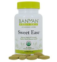 Banyan Botanicals Sweet Ease - Certified Organic, 90 Tablets - Reduces Kapha and Promotes Healthy Blood Glucose Levels