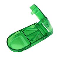 giveyoulucky Useful Pill Cutter Splitter Half Storage Compartment Cover Box Medicine Tablet Holder Convenient, Pill Storage Box Green