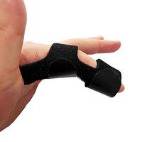 TUTMIE Finger Splint Brace Finger Fracture Fixed Finger Sleeve orthosis Fixer Finger Rehabilitation Device Protective Joint Dislocation Sprain Finger Stretch Finger aligner Adjustable (Black)