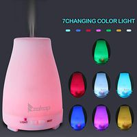 Aroma Essential Oil Diffuser, Ultrasonic Quiet Aroma Diffuser Auto-Off LED 7 Changing Colors with Remote Control Adjustable Mist Mode 200 ML