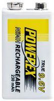 Powerex MHR9V Powerex 9.6V 230mAh 1-Pack Rechargeable Battery