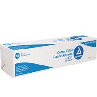 Dynarex Surgical Gauze Sponge 2"x 2" - Cotton Filled 25/200/Cs (5M)