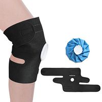 Signstek Knee Ice Pack with Knee Support Wrap Cold or Hot Therapy for Athletic Injuries, Arthritis, Sprained Pain, Tendonitis