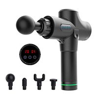 OUSEON Muscle Massage Gun, Portable Vibration Impact Gun, Hand-Held LED Screen Deep Muscle Massager