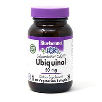 Bluebonnet Nutrition Cellular Active CoQ10 Ubiquinol 50 mg Vegetarian Softgels, Heart Health & Cellular Health, Ubiquinol from Kaneka, Non GMO, Gluten Free, Soy Free, Milk Free, 60 Vegetarian Softgels