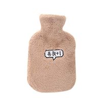 LiLiMeng Buy Now Letter Printed Cute Water Injection Hot Water Bottle Large Portable Water Hot Water Bottle