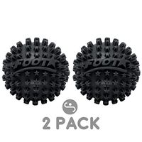 Body Back Foot Star Massage Balls, Feet/Plantar Fasciitis Roller, Foot Stress Relief Balls, Pack of 2, Black