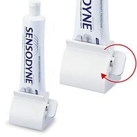 Rolling Tube Toothpaste Squeezer Easy Squeeze Dispenser with Rotate Handle Facial Cleanser Squeezer Toothpaste Seat Holder Stand Bathroom Accessory