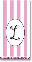 "L" Pink Monogram Hankies