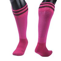 Meso Children's 1 Pair Ultra Comfortable Lightweight and Breathable Knee High Sports Crew Socks Performance Sports Long Socks Size XS(Rose)