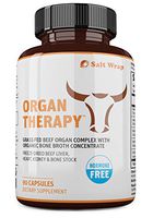 Organ Therapy - Grass Fed Beef Organ Meat Complex Supplement with Organic Bone Broth Concentrate (Beef Liver, Heart, Kidney and Bone Broth Capsules with BioPerine), 90 Capsules